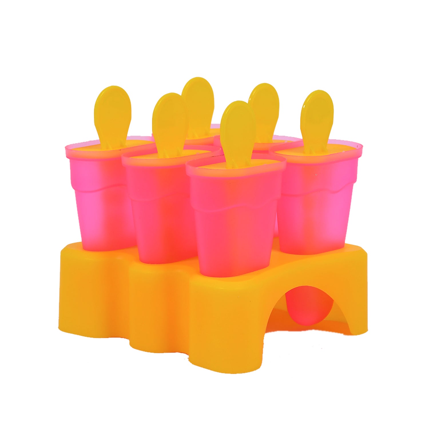 2261 Kulfi Maker Moulds Set Plastic Homemade Kulfi Mould 6pcs Set For Freezer Use 2261 Kulfi Maker Moulds Set Plastic Homemade Kulfi Mould 6pcs Set For Freezer Use